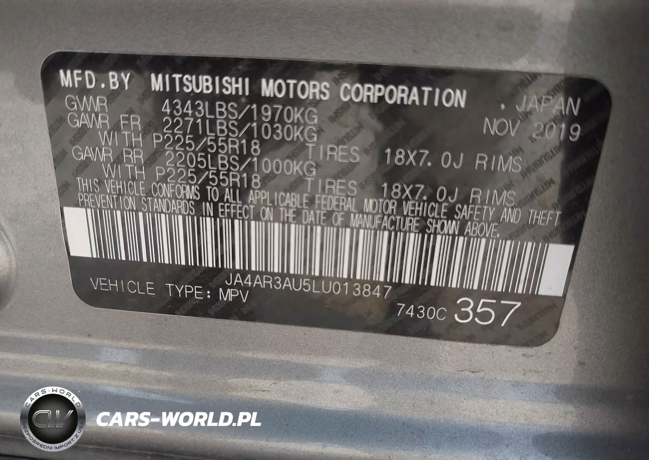 2020 Mitsubishi Outlander Sport 2.0 Sp Awc VIN:JA4AR3AU5LU013847 - 9