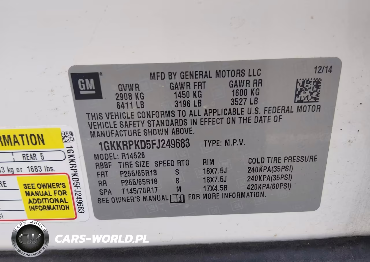 2015 GMC Acadia Sle-2 VIN:1GKKRPKD5FJ249683 - 9