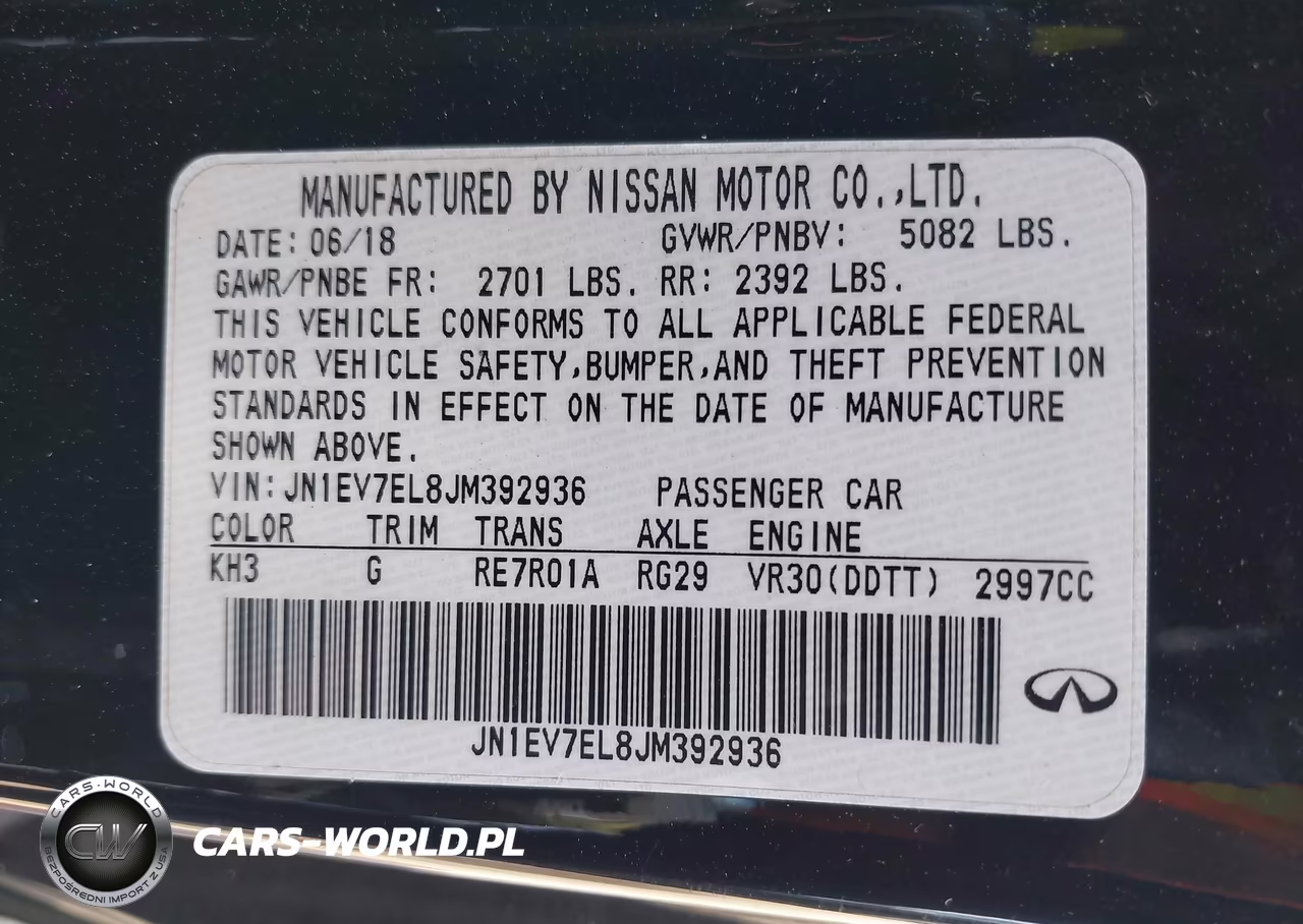 2018 Infiniti Q60 3.0T Luxe VIN:JN1EV7EL8JM392936 - 9
