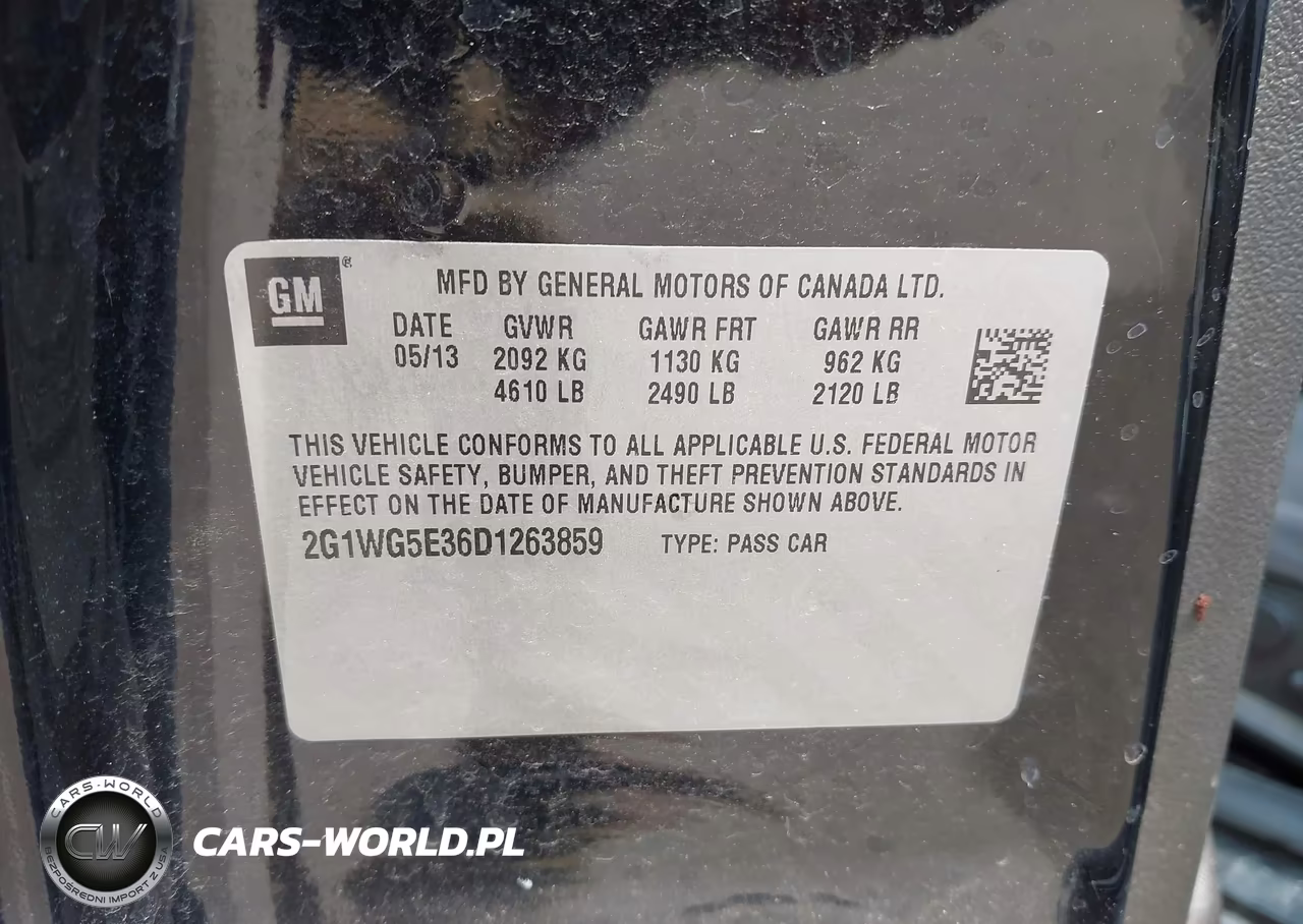 2013 Chevrolet Impala Lt VIN:2G1WG5E36D1263859 - 9