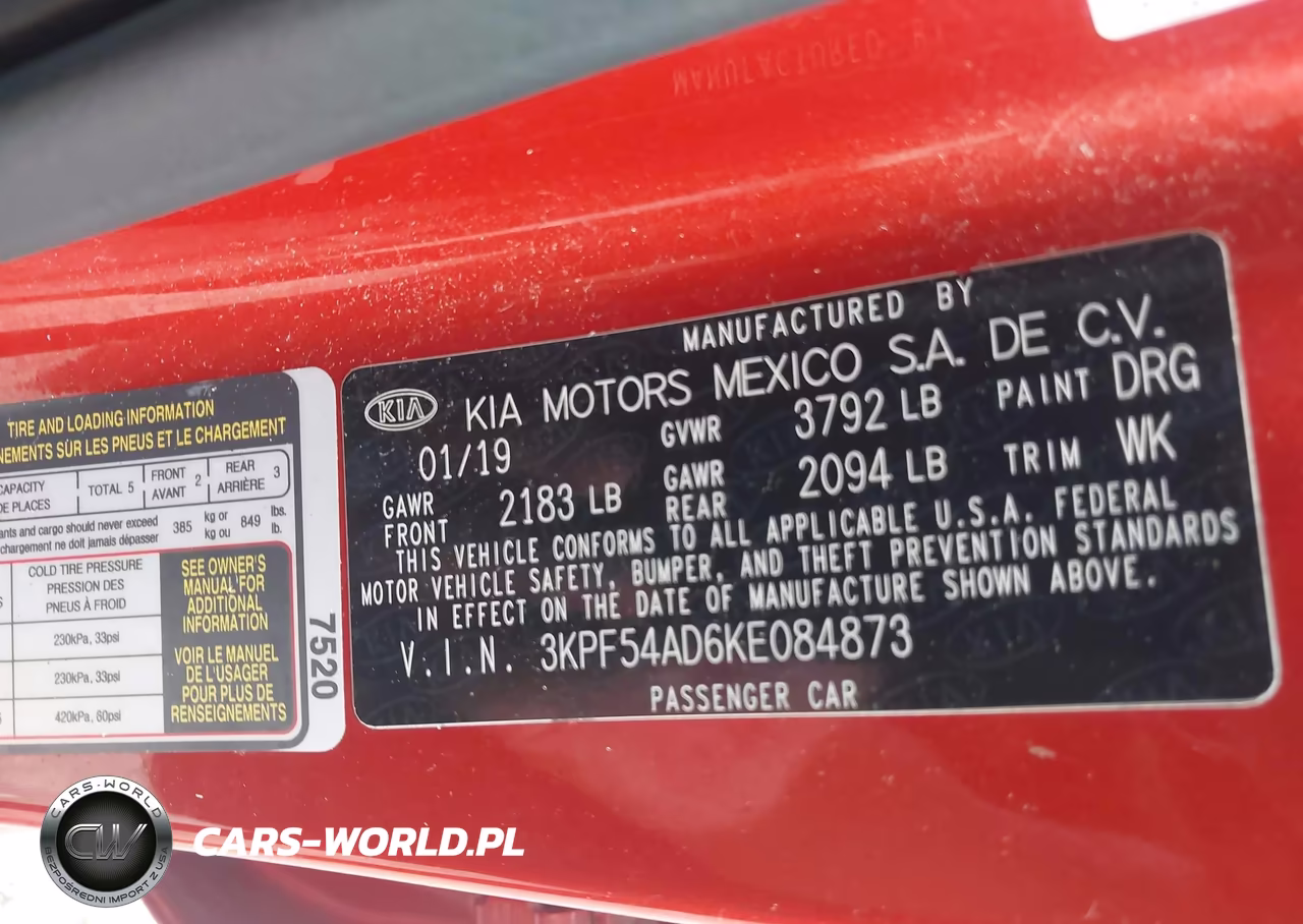 2019 Kia Forte Ex VIN:3KPF54AD6KE084873 - 9