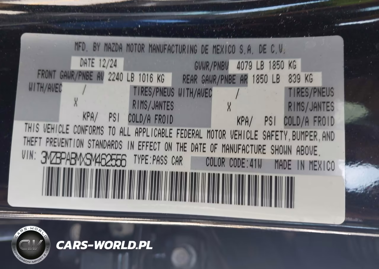 2025 Mazda Mazda3 2.5 S Select Sport VIN:3MZBPABMXSM462556 - 9