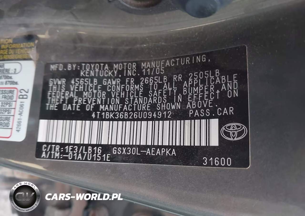 2006 Toyota Avalon Limited VIN:4T1BK36B26U094912 - 9