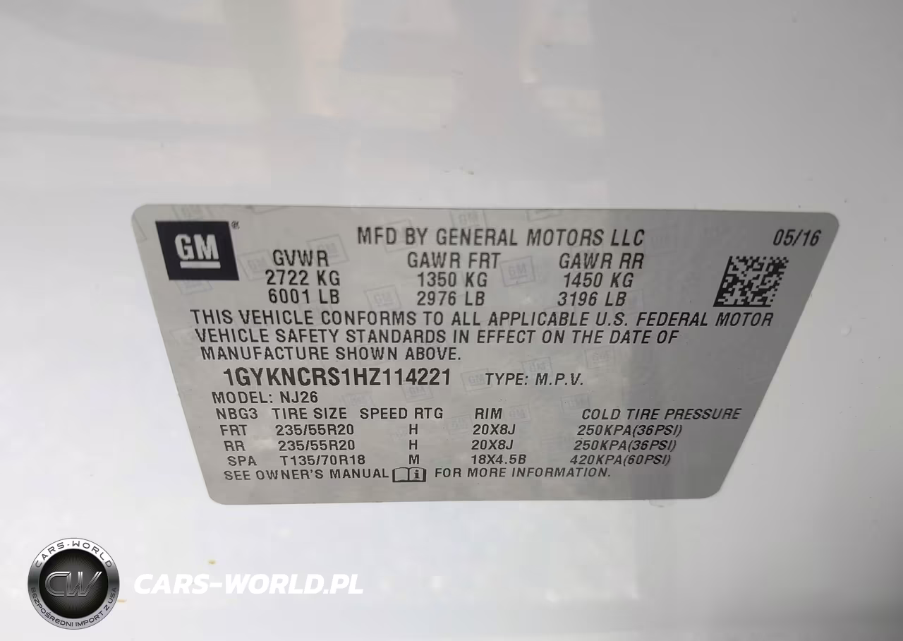 2017 Cadillac Xt5 Premium Luxury VIN:1GYKNCRS1HZ114221 - 9