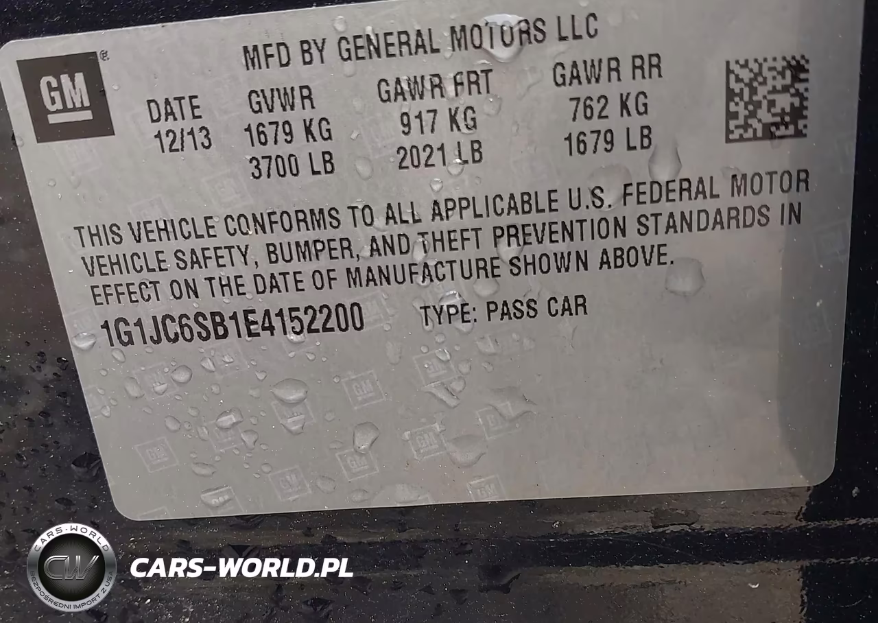 2014 Chevrolet Sonic Lt Auto VIN:1G1JC6SB1E4152200 - 9