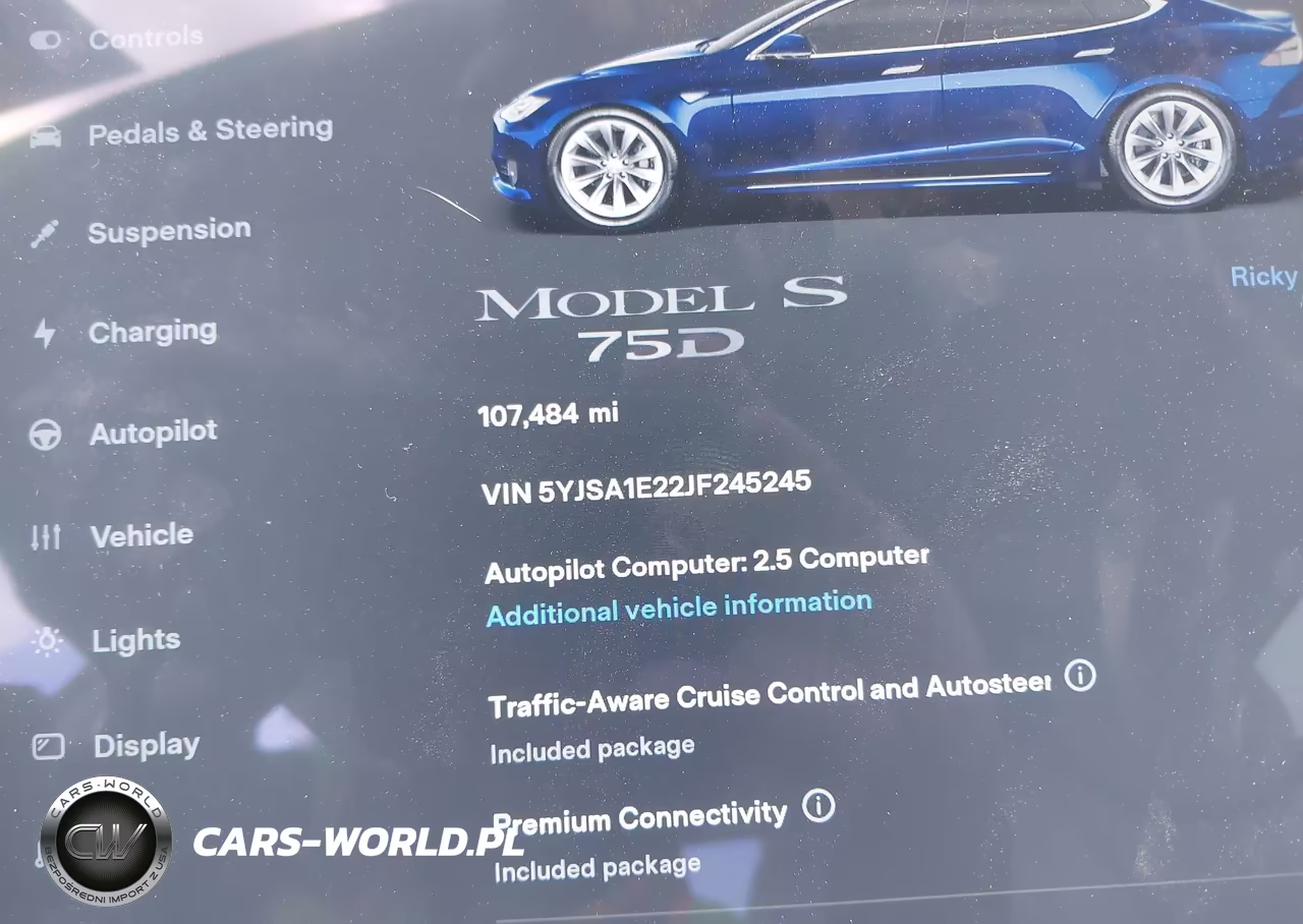 2018 Tesla Model S VIN:5YJSA1E22JF245245 - 7
