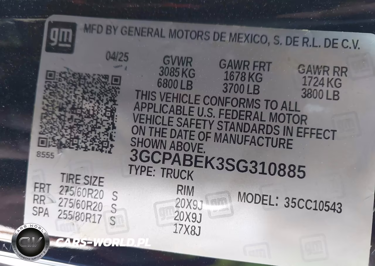 2025 Chevrolet Silverado 1500 Custom VIN:3GCPABEK3SG310885 - 9