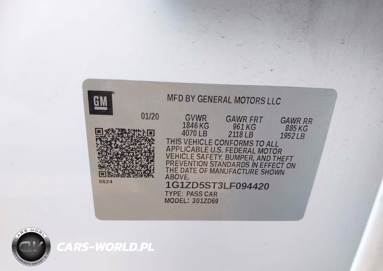 2020 Chevrolet Malibu Fwd Lt VIN:1G1ZD5ST3LF094420 - 9