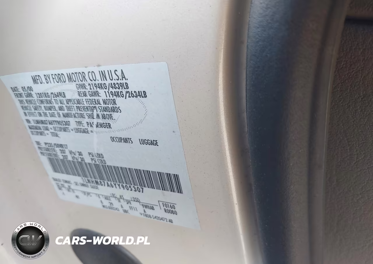 2000 Lincoln Ls V8 Auto VIN:1LNHM87A6YY905307 - 9