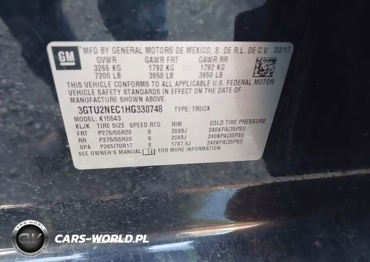 2017 GMC Sierra 1500 Slt VIN:3GTU2NEC1HG330748 - 9