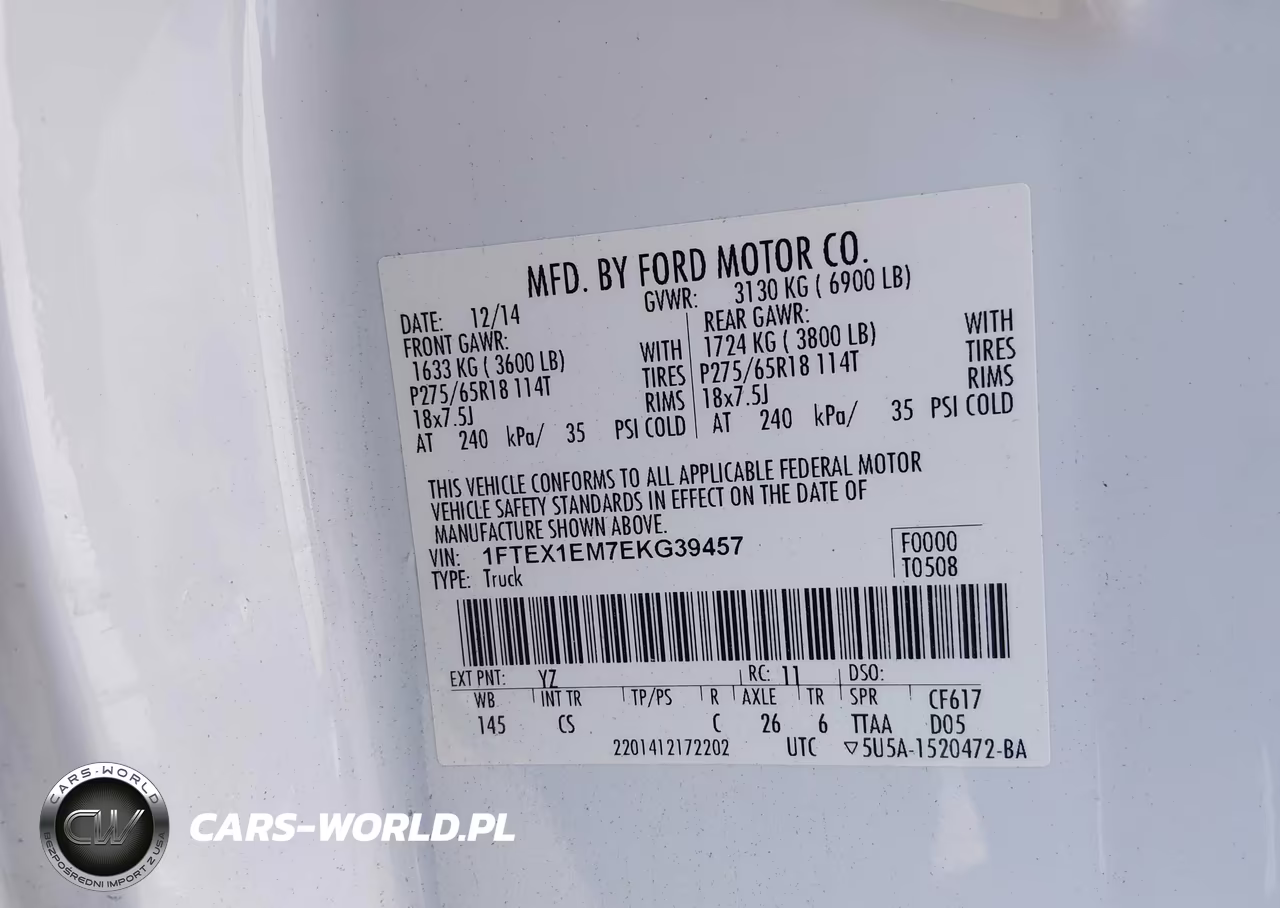 2014 Ford F-150 Stx VIN:1FTEX1EM7EKG39457 - 9