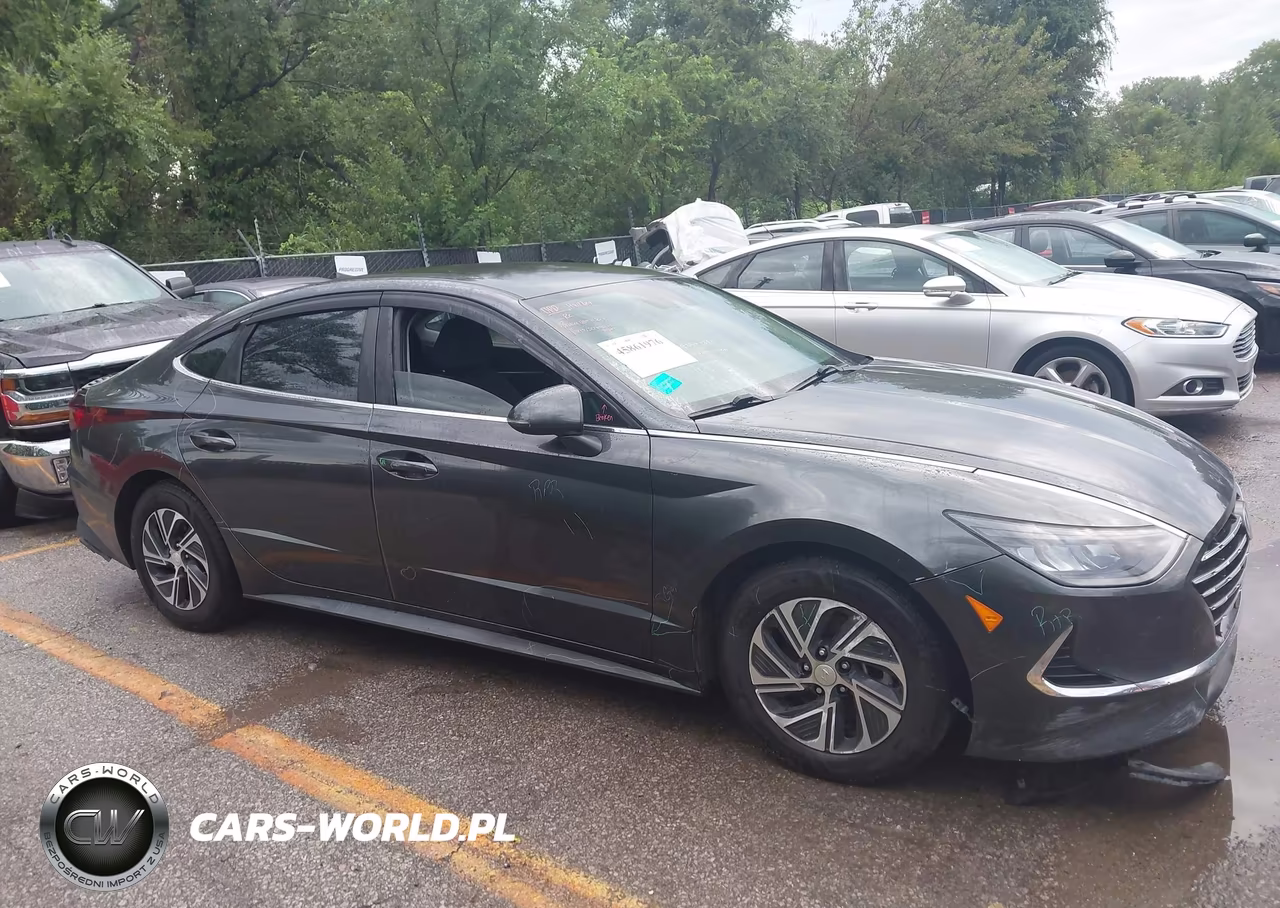 2021 Hyundai Sonata Blue VIN:KMHL24JJ4MA033066 - 13