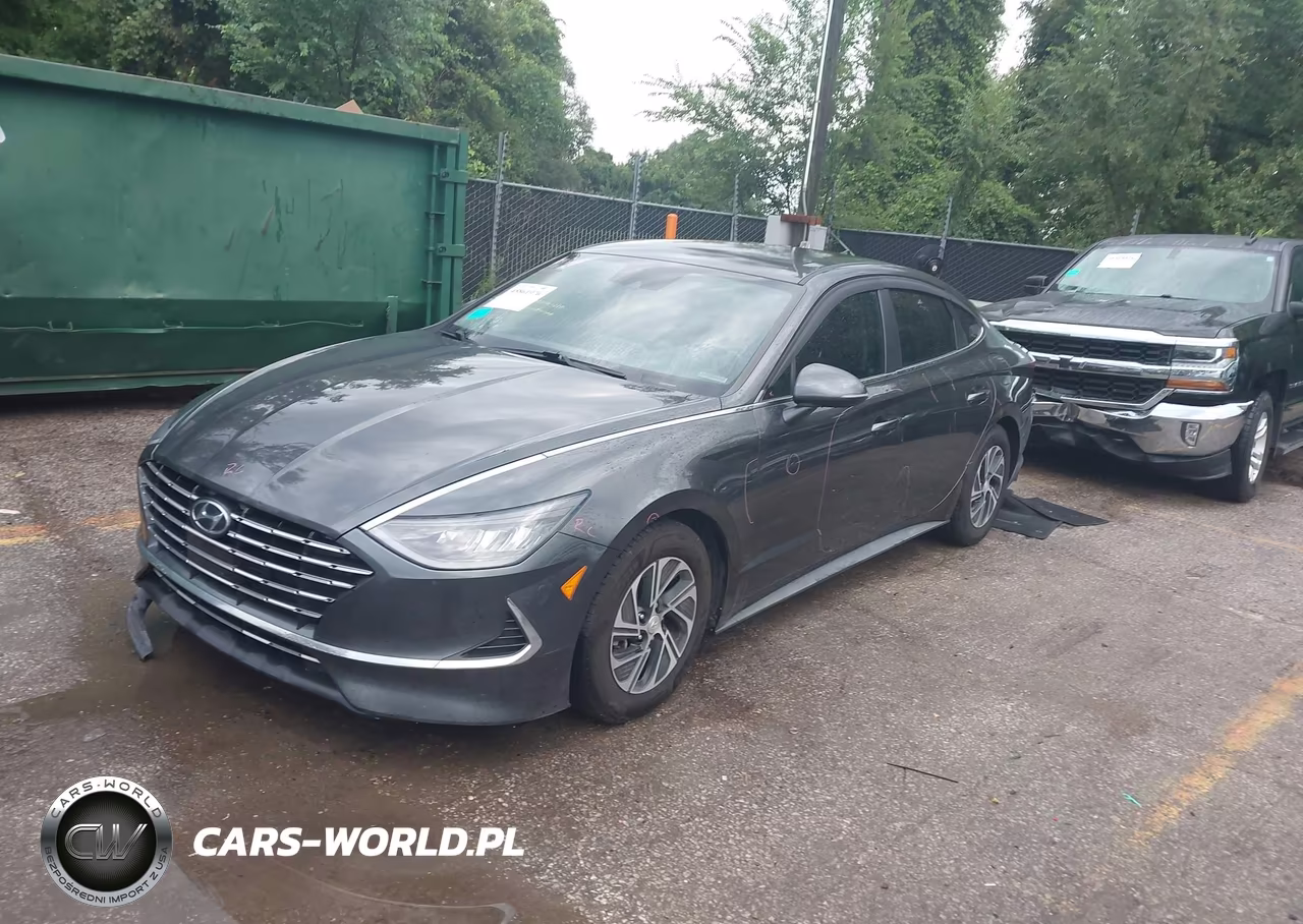 2021 Hyundai Sonata Blue VIN:KMHL24JJ4MA033066 - 2
