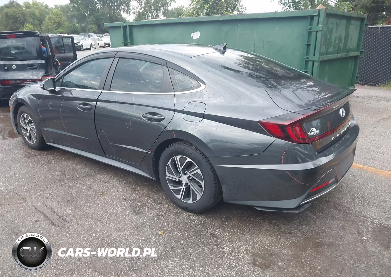 2021 Hyundai Sonata Blue VIN:KMHL24JJ4MA033066 - 3