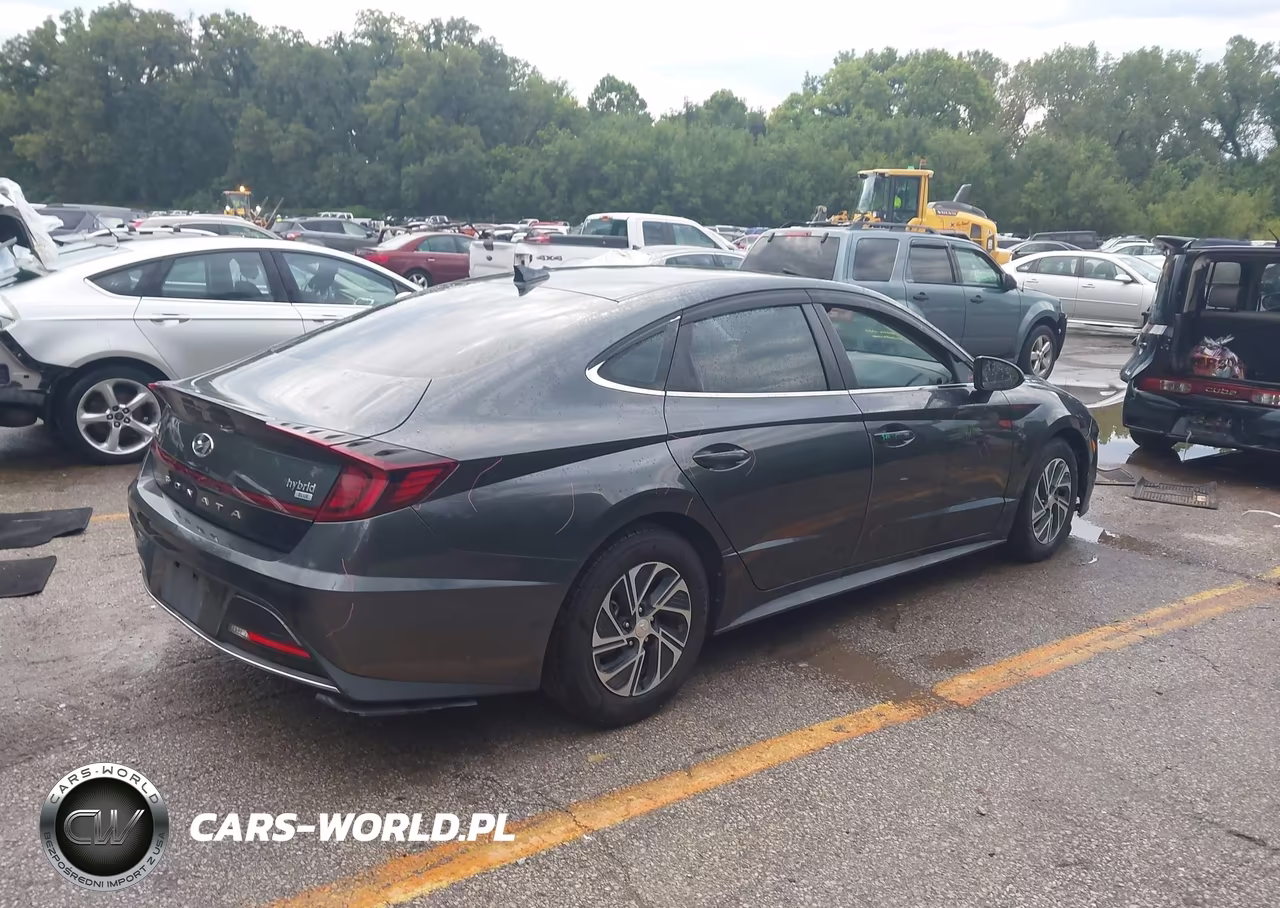 2021 Hyundai Sonata Blue VIN:KMHL24JJ4MA033066 - 4