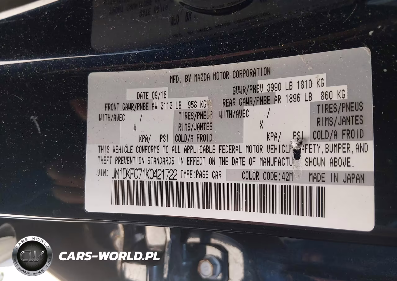 2019 Mazda Cx-3 Touring VIN:JM1DKFC71K0421722 - 9