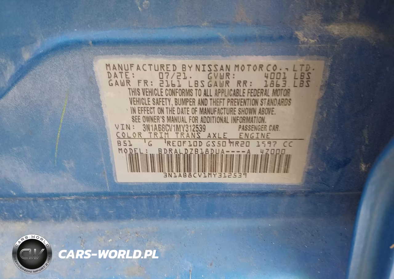 2021 Nissan Sentra Sv Xtronic Cvt VIN:3N1AB8CV1MY312539 - 9