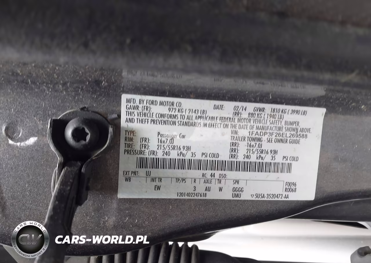 2014 Ford Focus Se VIN:1FADP3F26EL269588 - 9
