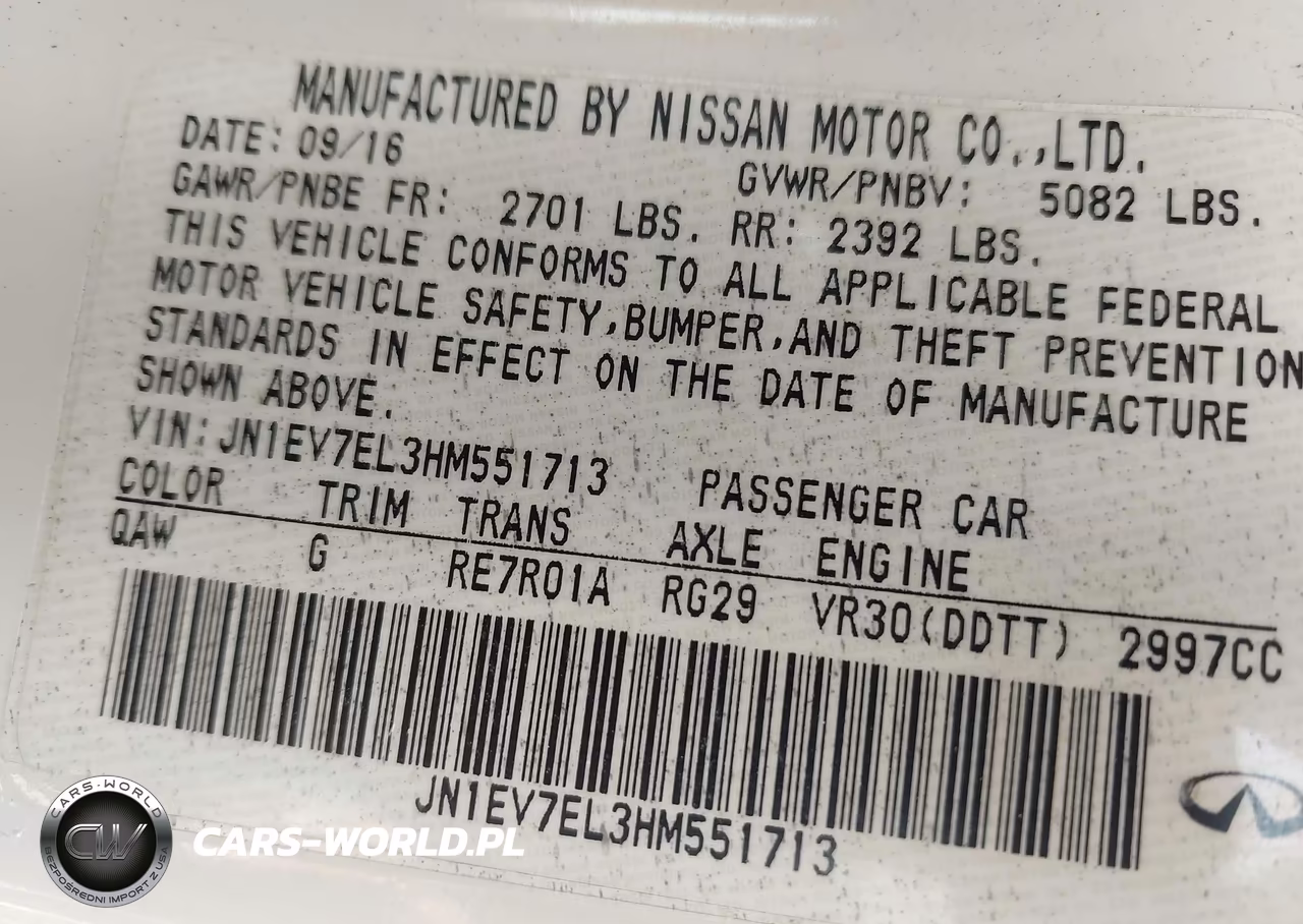 2017 Infiniti Q60 3.0T Premium VIN:JN1EV7EL3HM551713 - 9