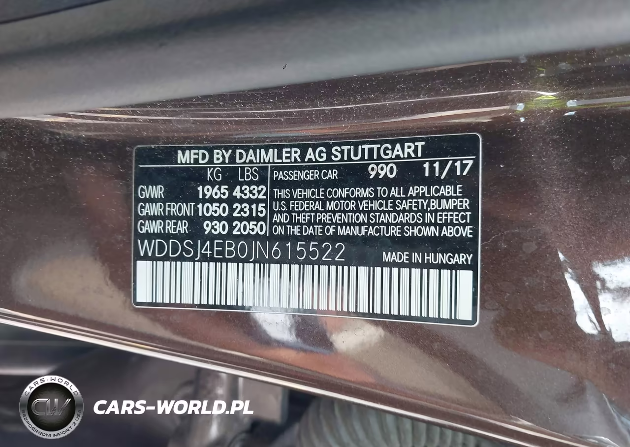 2018 Mercedes-Benz Cla 250 VIN:WDDSJ4EB0JN615522 - 9