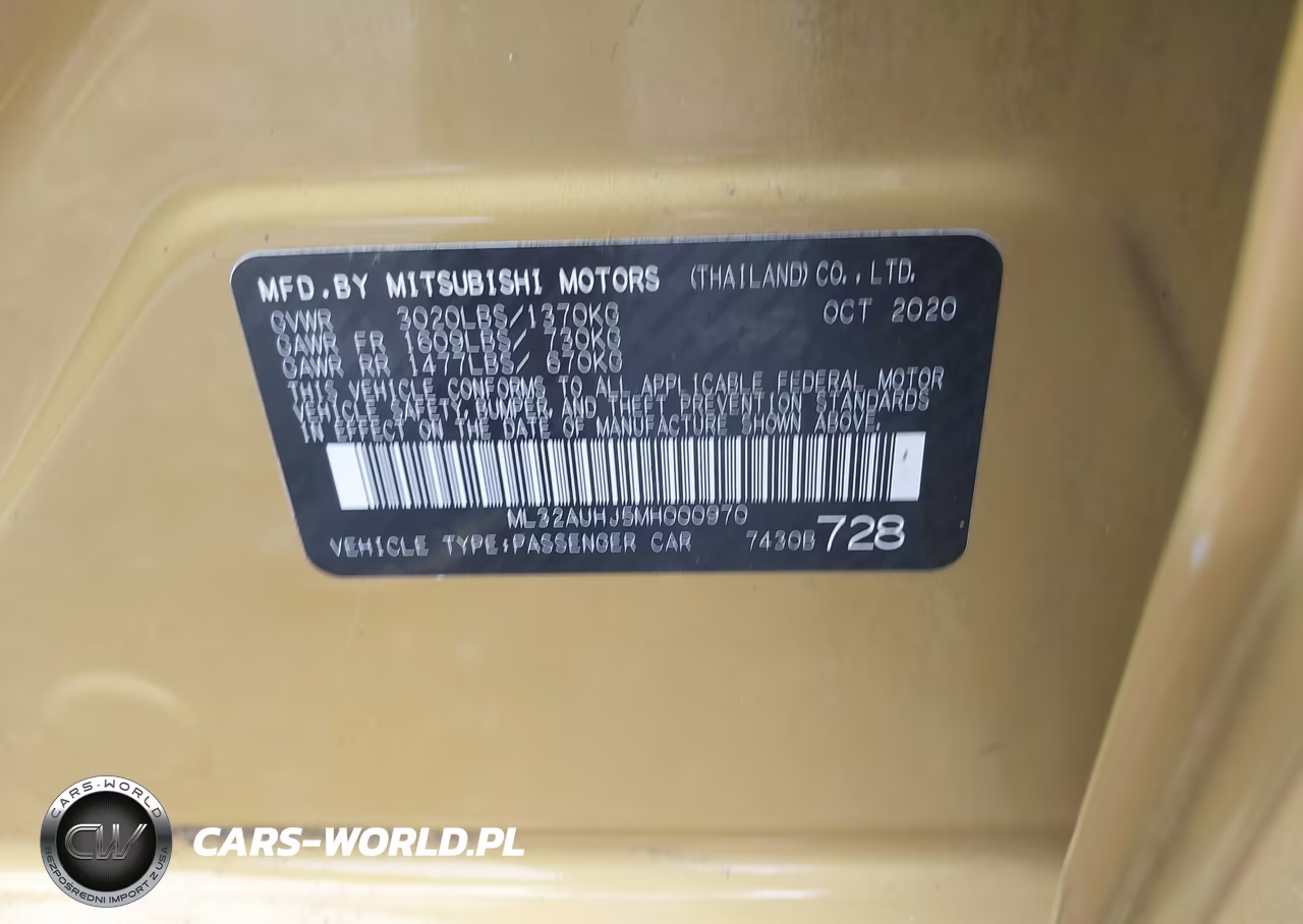 2021 Mitsubishi Mirage Carbonite Edition-Es-Le VIN:ML32AUHJ5MH000970 - 9
