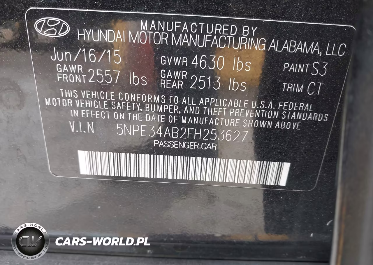 2015 Hyundai Sonata Limited 2.0T VIN:5NPE34AB2FH253627 - 9