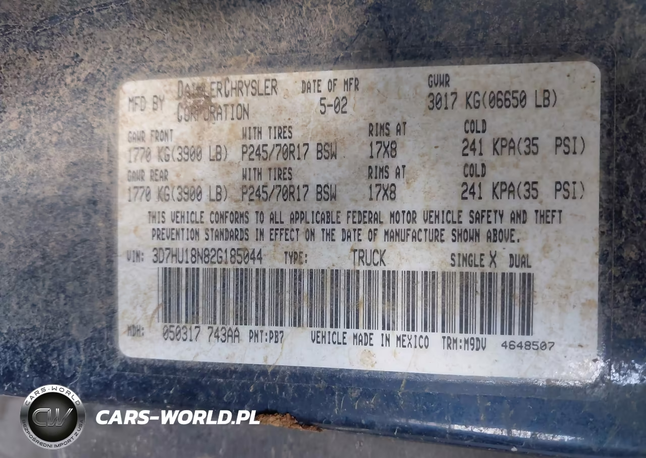 2002 Dodge Ram 1500 St VIN:3D7HU18N82G185044 - 9