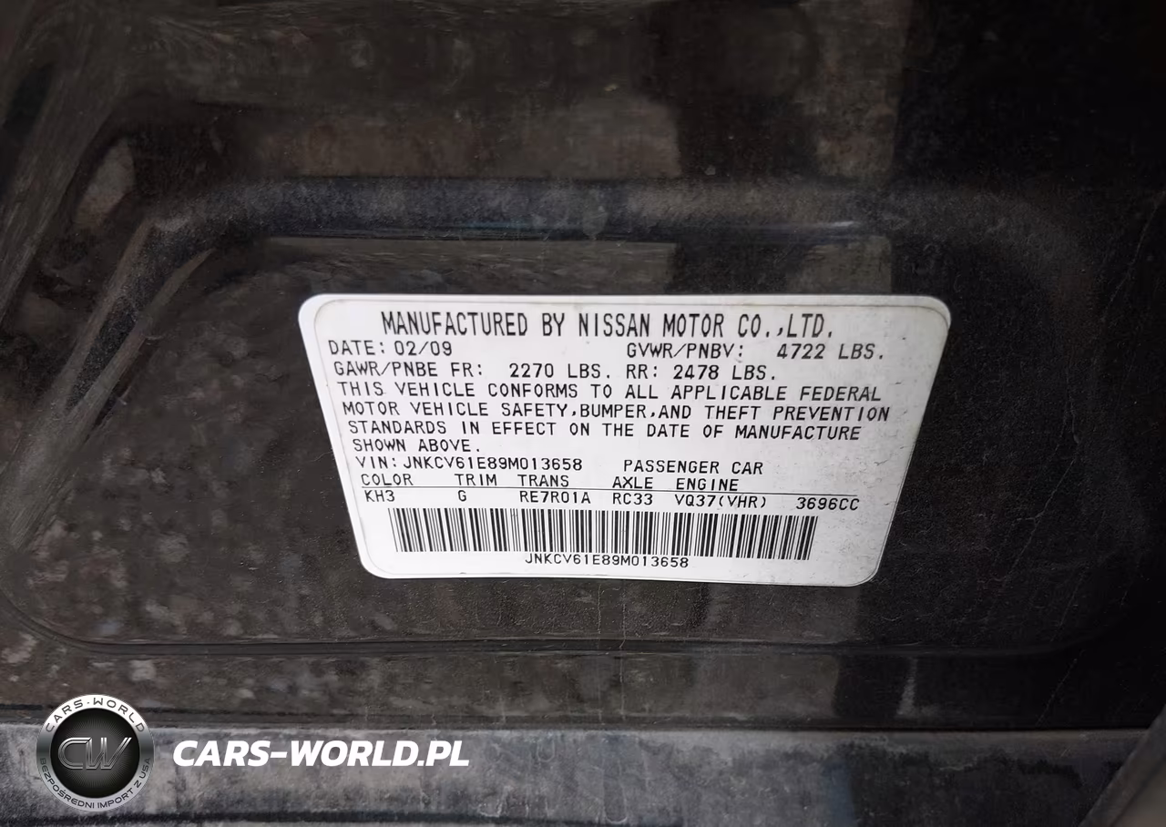 2009 Infiniti G37 Journey VIN:JNKCV61E89M013658 - 9