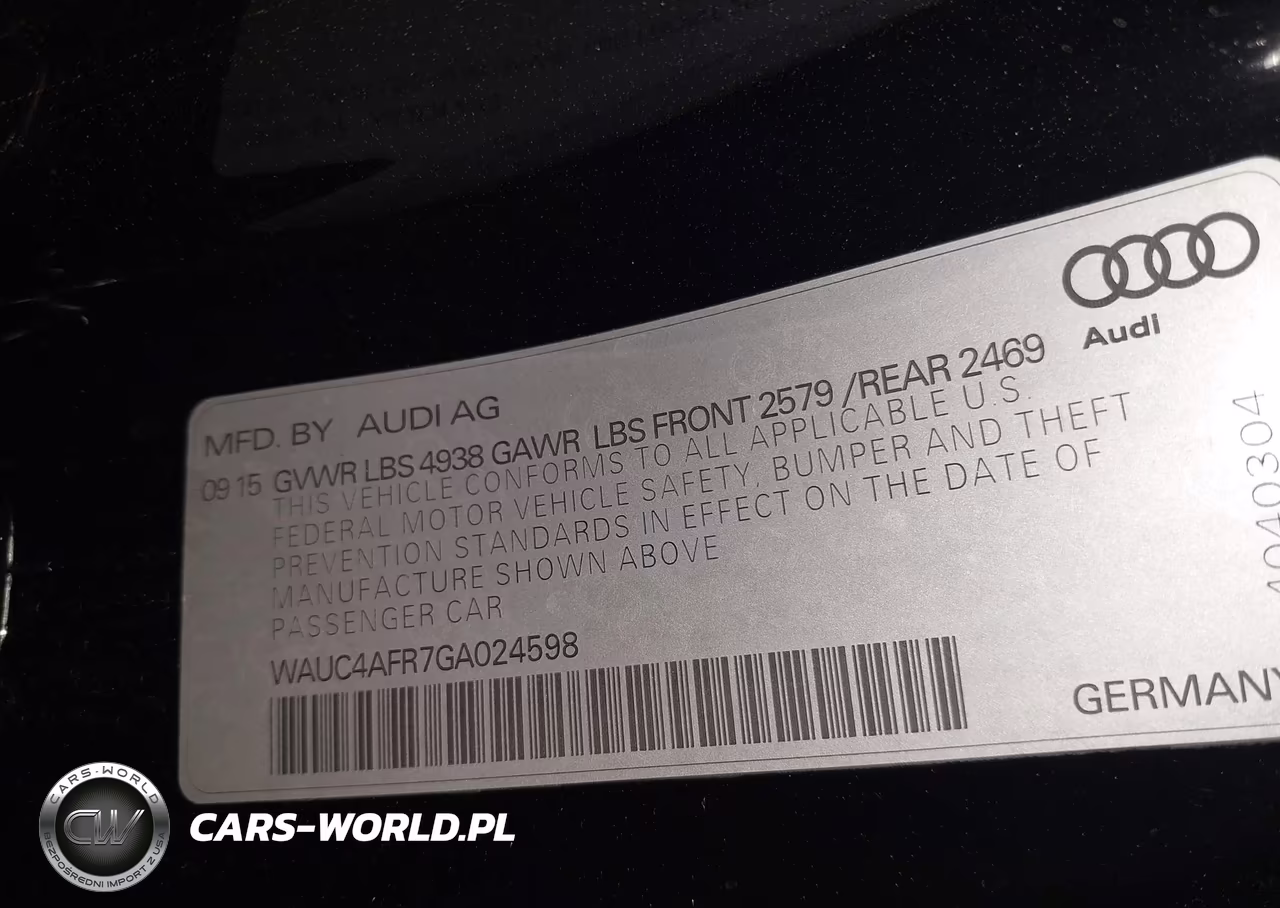 2016 Audi S5 3.0T Premium Plus VIN:WAUC4AFR7GA024598 - 9