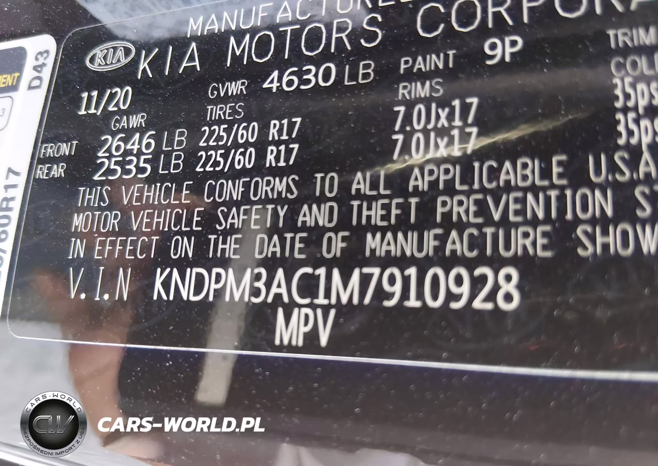 2021 Kia Sportage Lx VIN:KNDPM3AC1M7910928 - 9