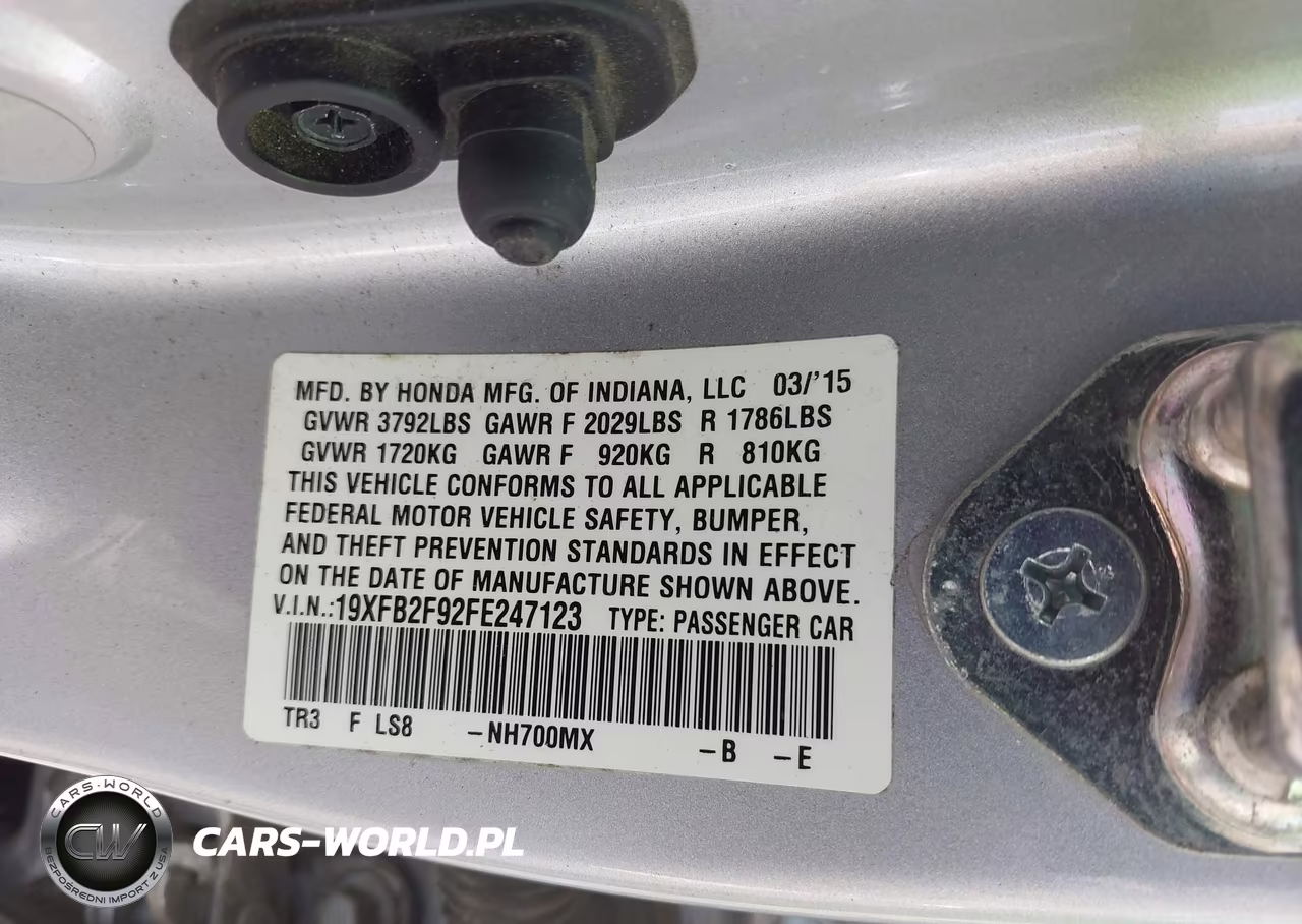 2015 Honda Civic Ex-L VIN:19XFB2F92FE247123 - 9