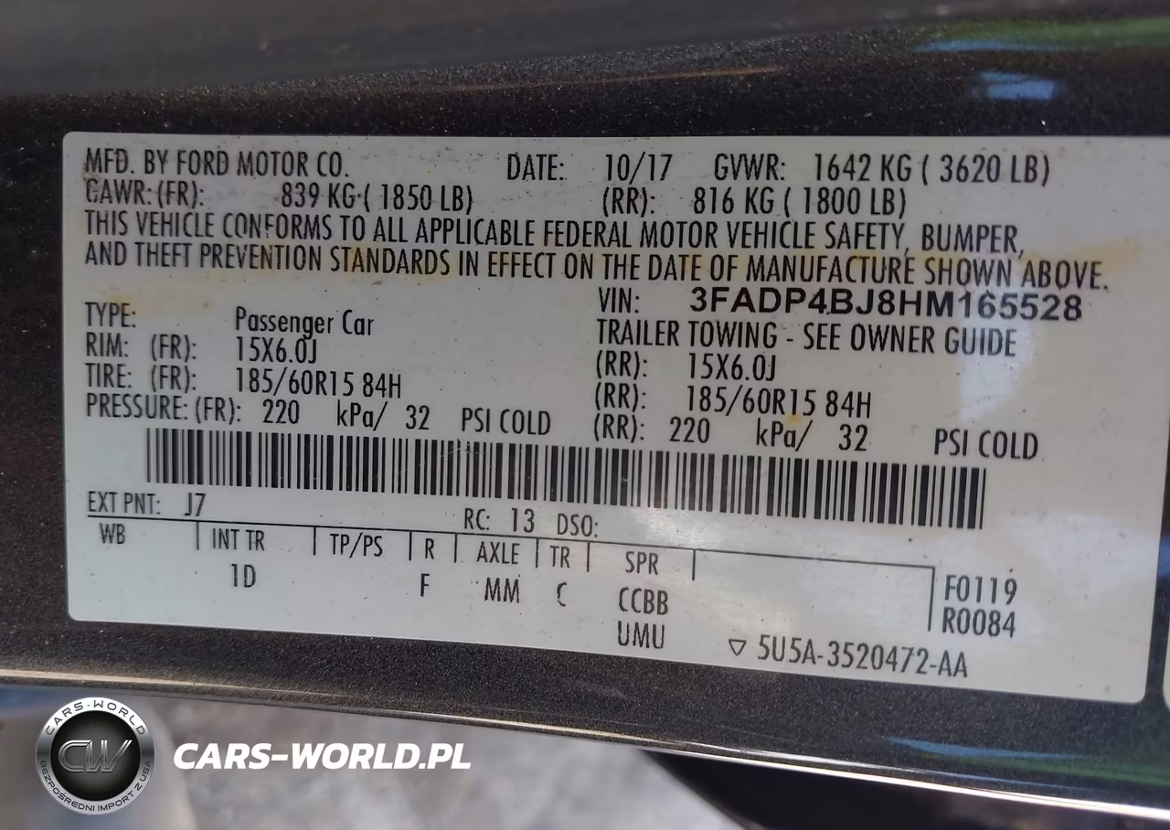 2017 Ford Fiesta Se VIN:3FADP4BJ8HM165528 - 9