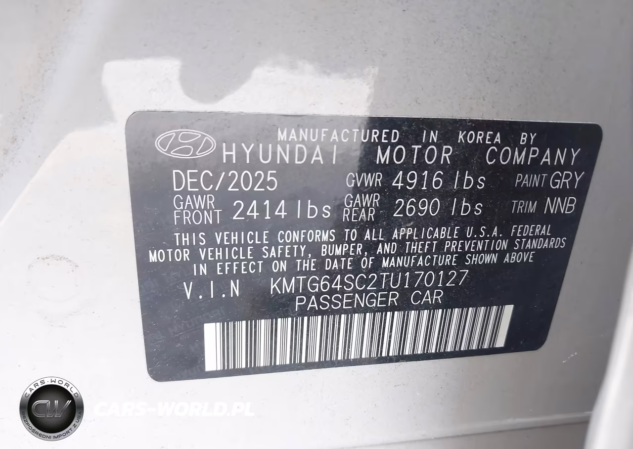2026 Genesis G70 2.5T Awd VIN:KMTG64SC2TU170127 - 9