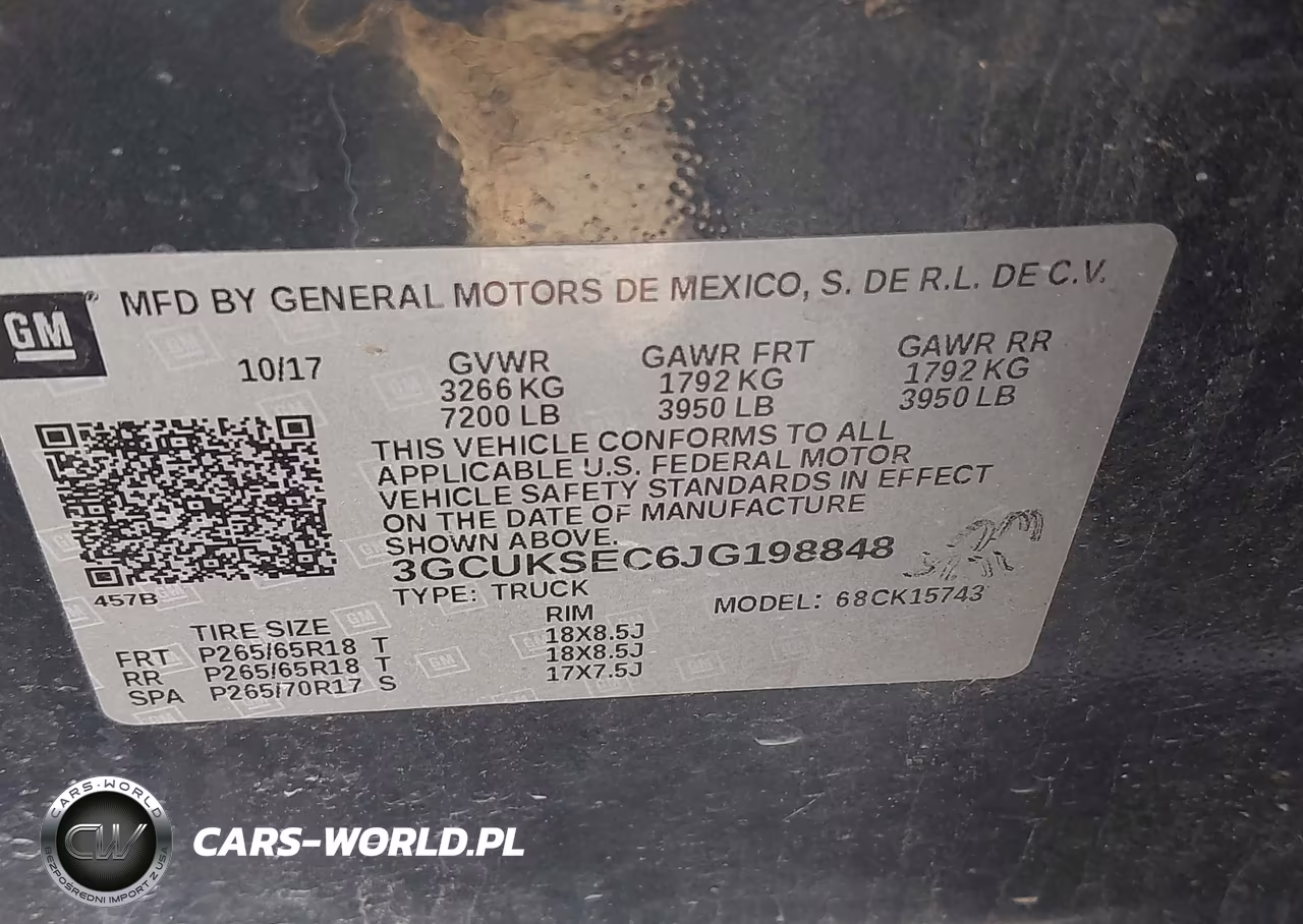 2018 Chevrolet Silverado 1500 2Lz VIN:3GCUKSEC6JG198848 - 9