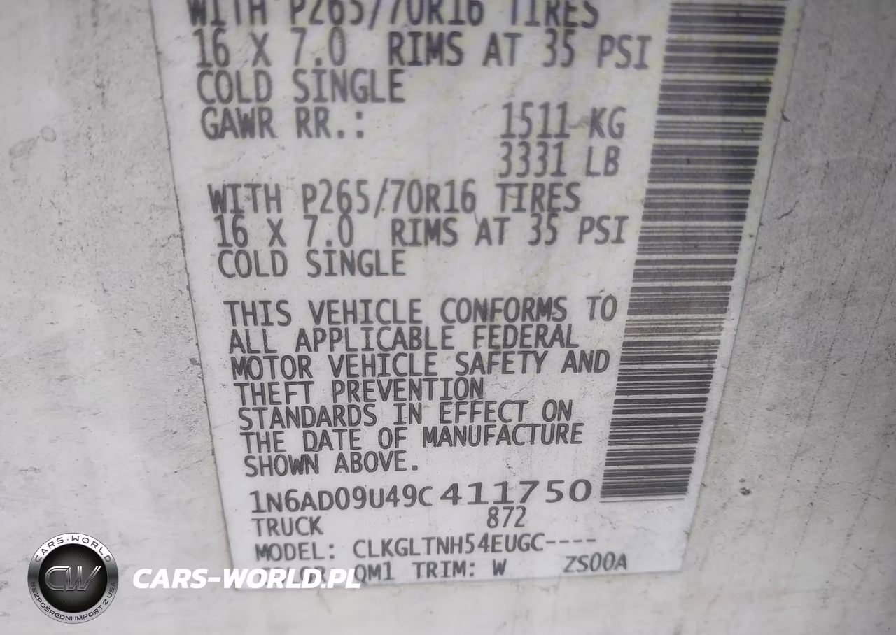 2009 Nissan Frontier Se VIN:1N6AD09U49C411750 - 9