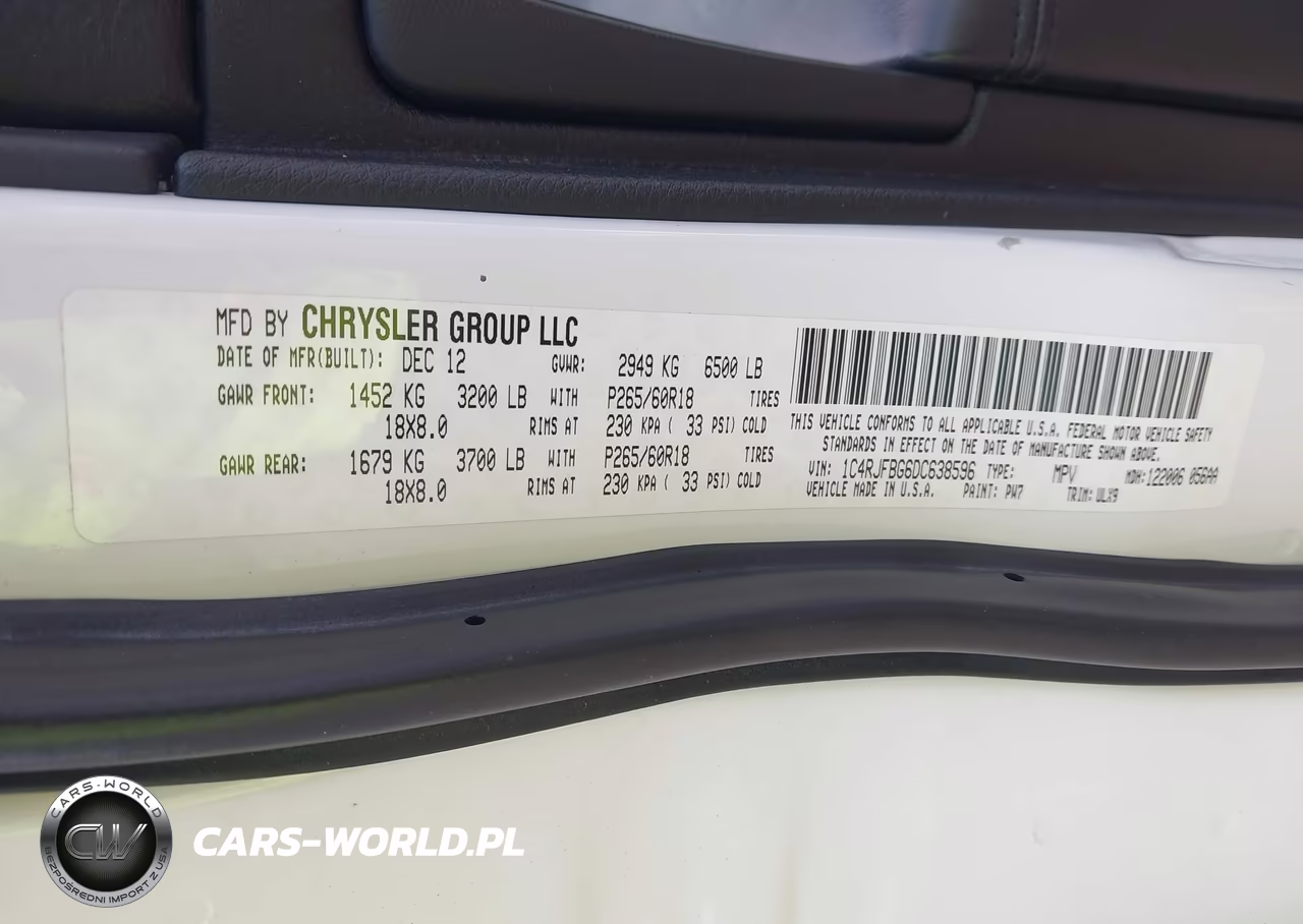 2013 Jeep Grand Cherokee Limited VIN:1C4RJFBG6DC638596 - 9