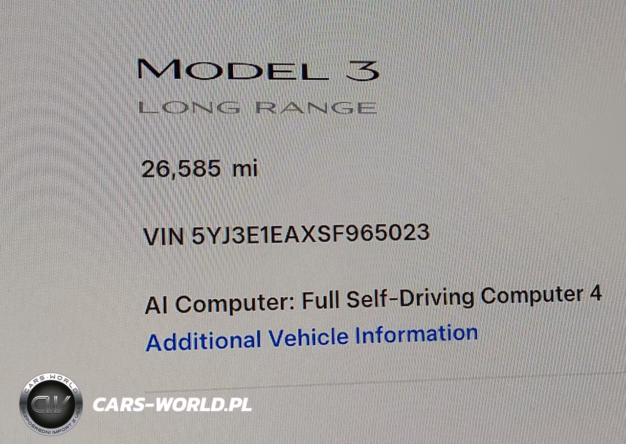 2025 Tesla Model 3 Long Range Rear-Wheel Drive-Standard Rear-Wheel Drive VIN:5YJ3E1EAXSF965023 - 15
