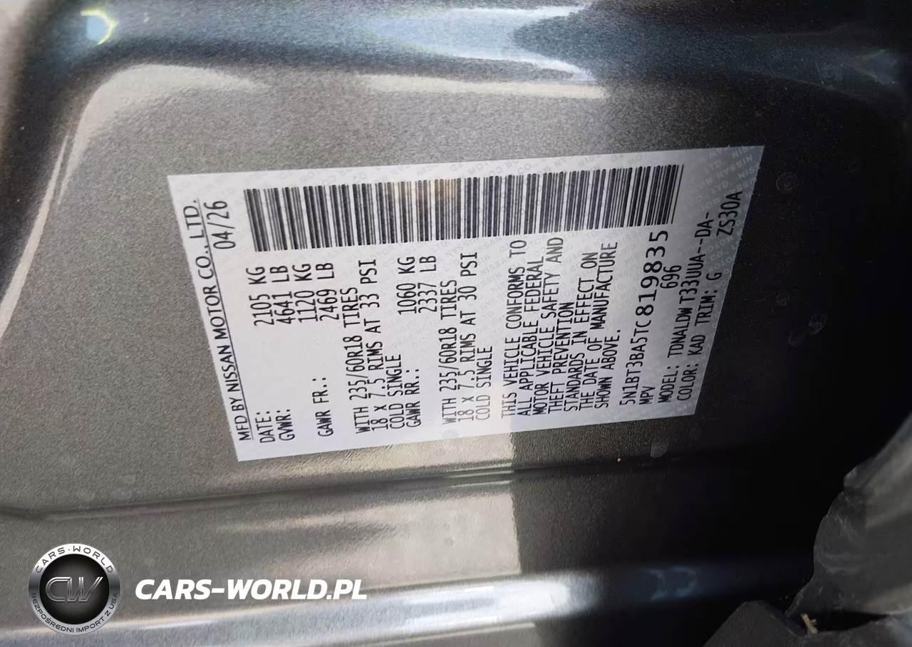 2026 Nissan Rogue Sv VIN:5N1BT3BA5TC819835 - 9