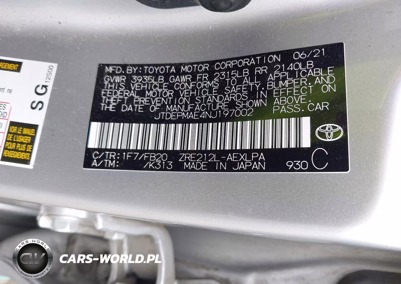 2022 Toyota Corolla Le VIN:JTDEPMAE4NJ197002 - 9