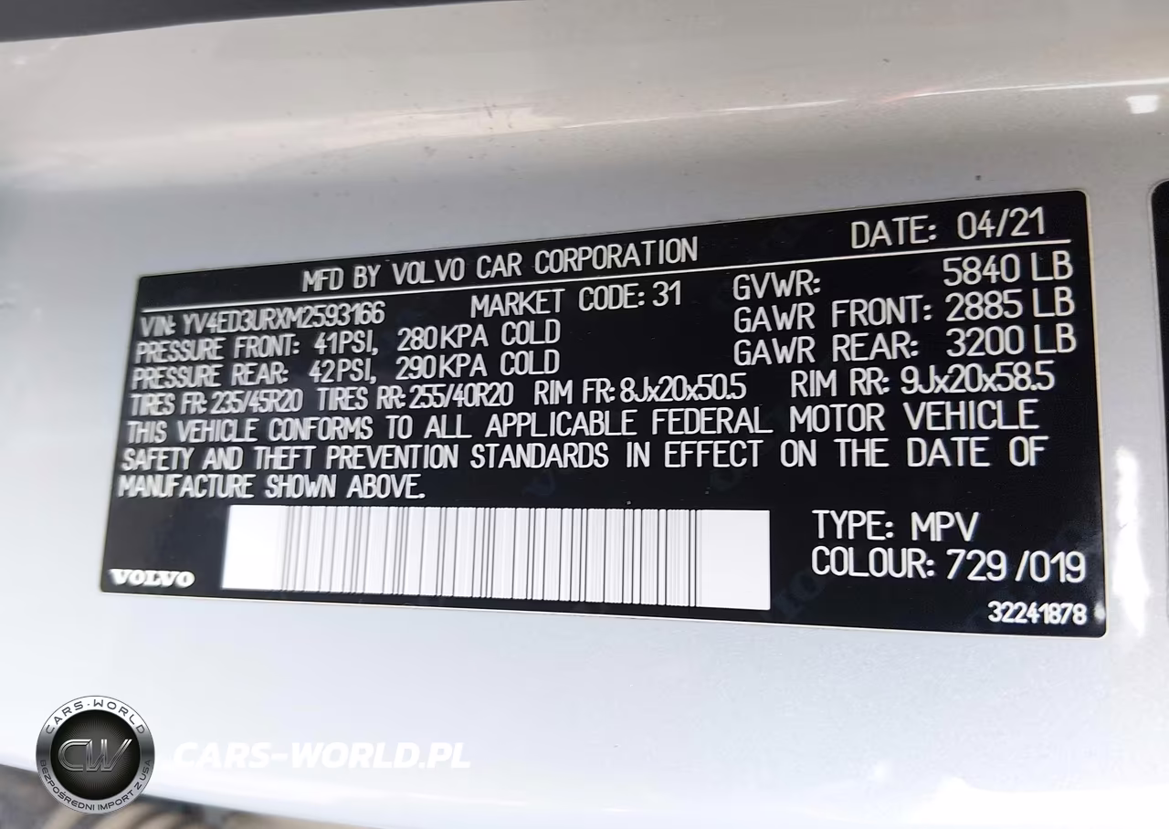 2021 Volvo Xc40 Recharge Pure Electric P8 VIN:YV4ED3URXM2593166 - 9