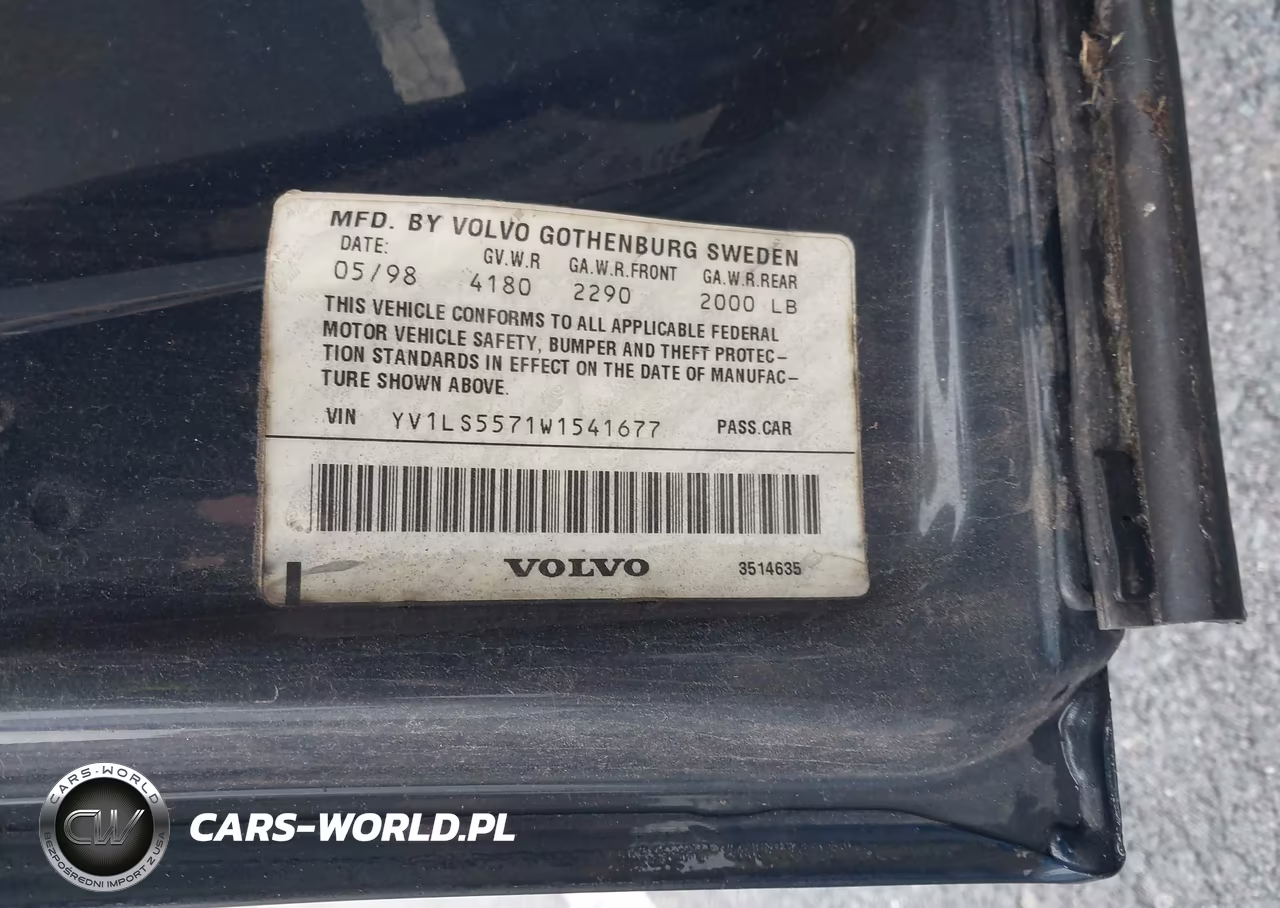 1998 Volvo S70 Gtas-Gtms VIN:YV1LS5571W1541677 - 9