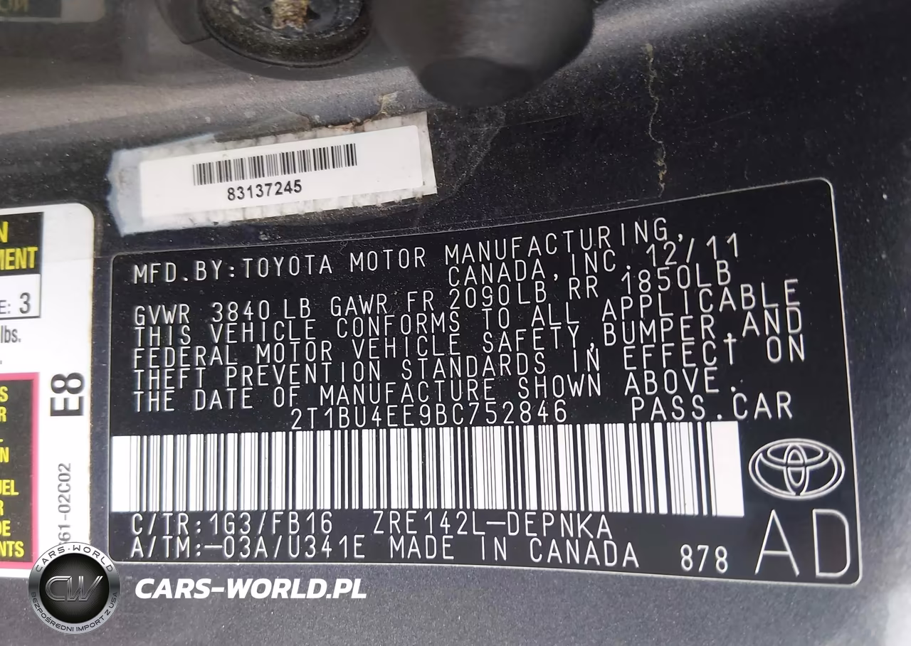 2011 Toyota Corolla Le VIN:2T1BU4EE9BC752846 - 9