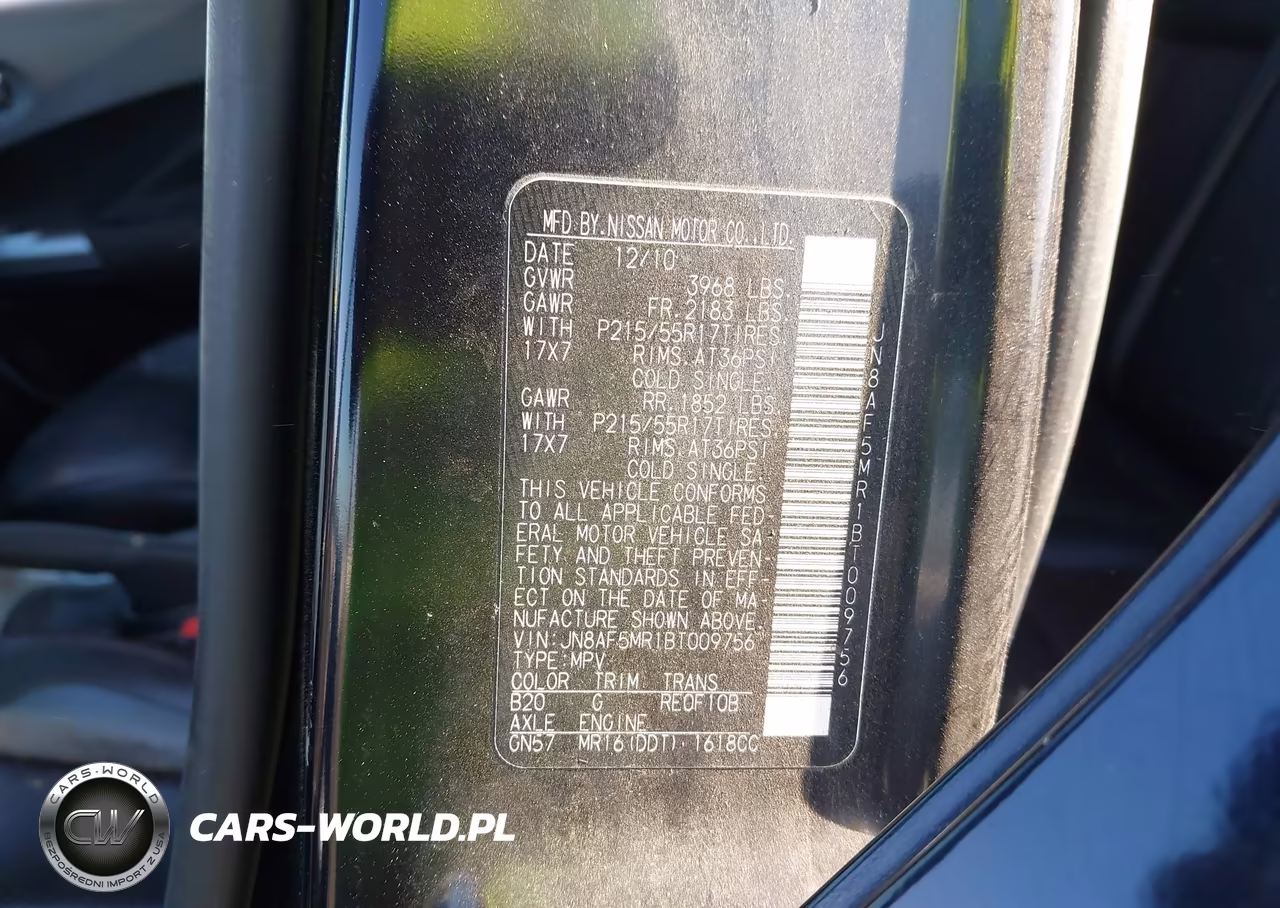 2011 Nissan Juke Sl VIN:JN8AF5MR1BT009756 - 9