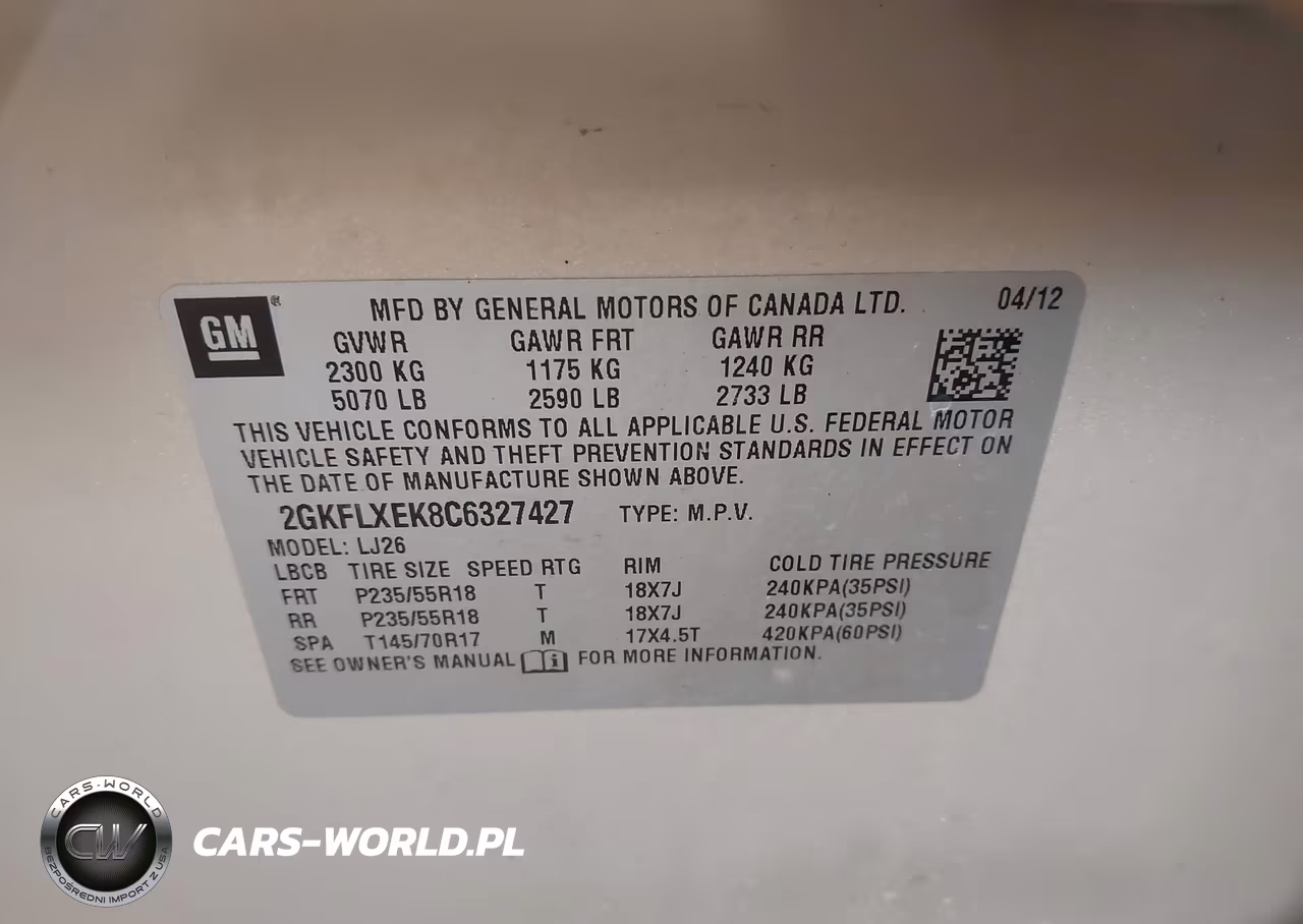 2012 GMC Terrain Slt-2 VIN:2GKFLXEK8C6327427 - 9