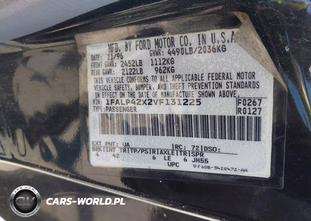 1997 Ford Mustang Gt VIN:1FALP42X2VF131225 - 9