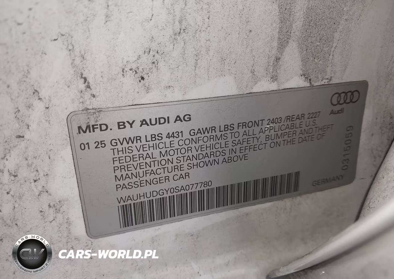 2025 Audi A3 Premium Plus 40 Tfsi Quattro S Tronic VIN:WAUHUDGY0SA077780 - 9