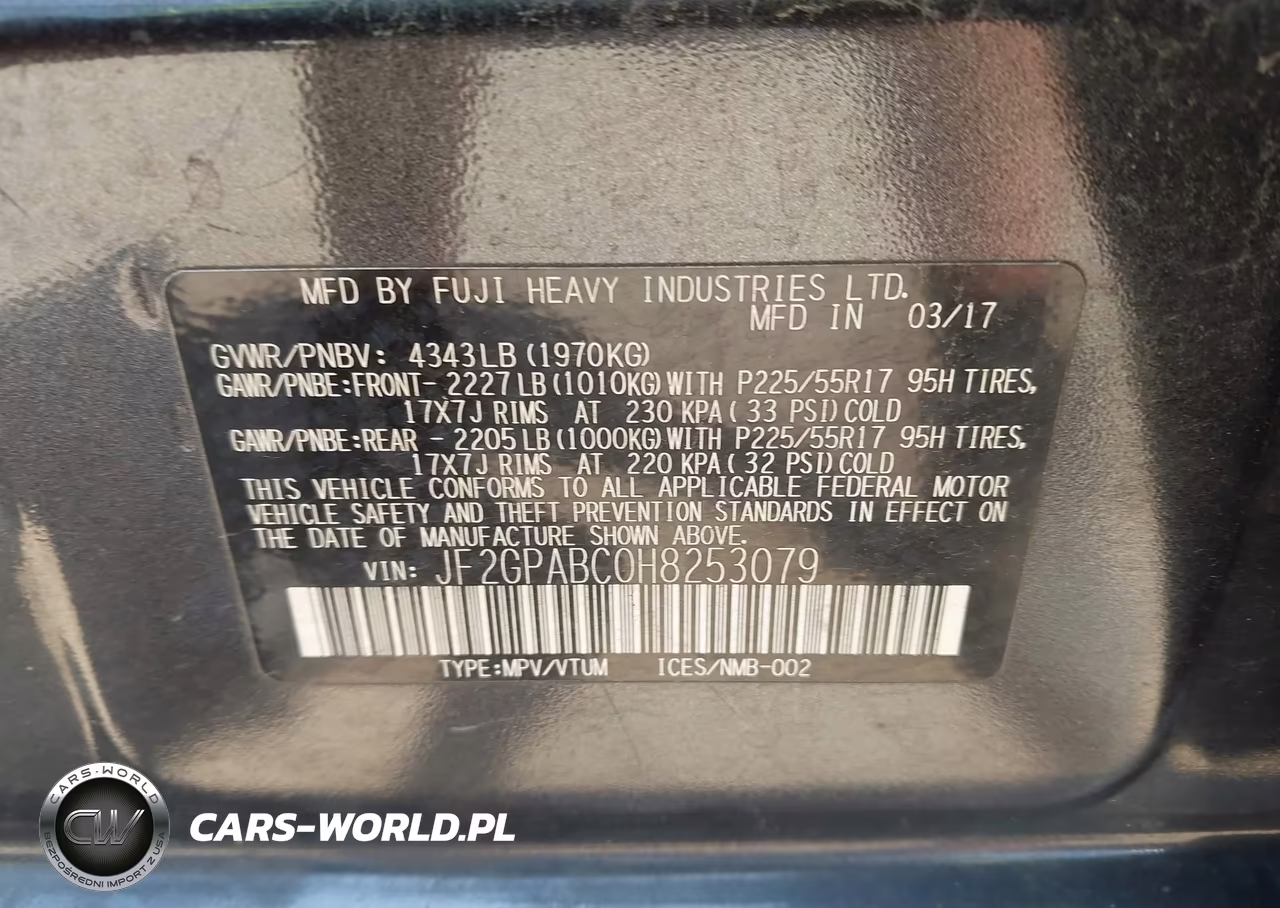 2017 Subaru Crosstrek 2.0I Premium VIN:JF2GPABC0H8253079 - 9