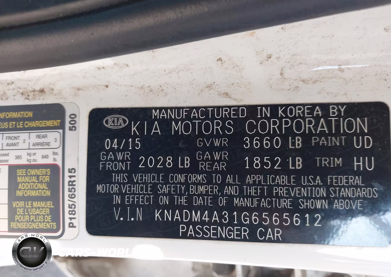 2016 Kia Rio Lx VIN:KNADM4A31G6565612 - 9
