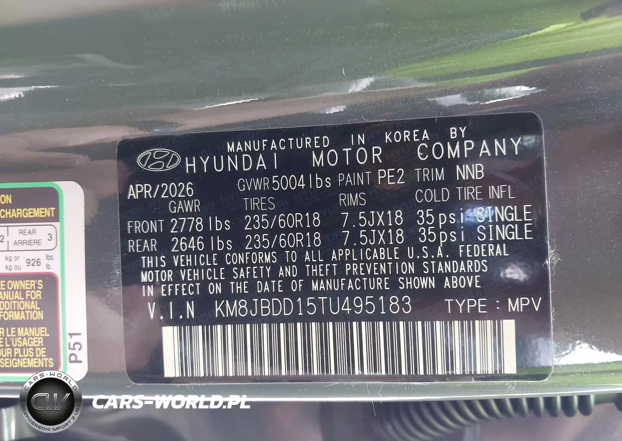 2026 Hyundai Tucson Hybrid Sel VIN:KM8JBDD15TU495183 - 9