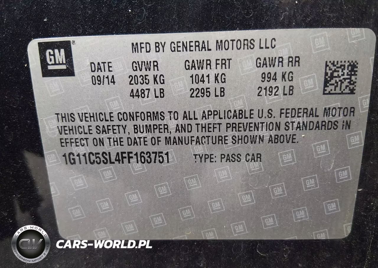 2015 Chevrolet Malibu 1Lt VIN:1G11C5SL4FF163751 - 9